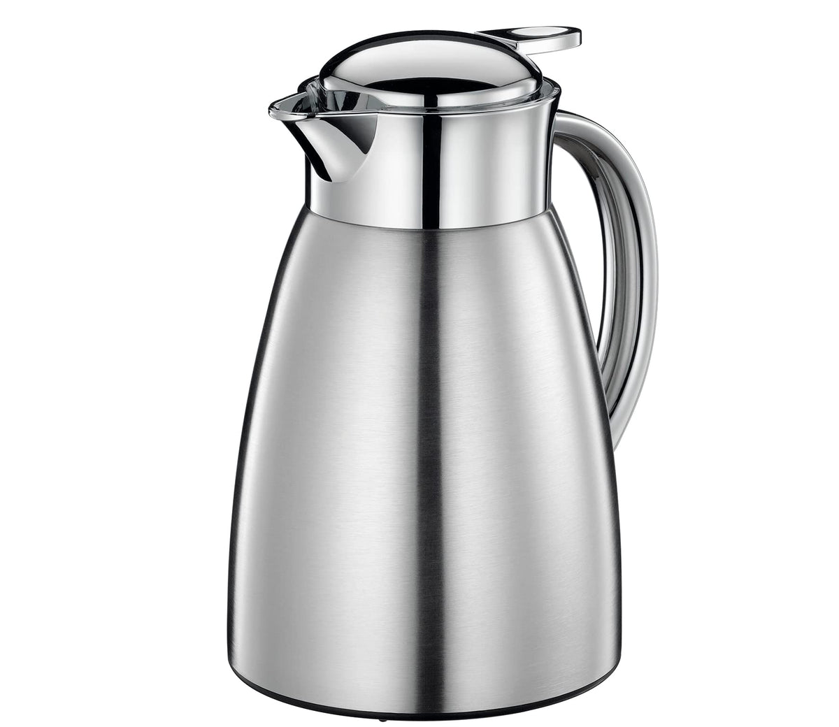 Cilio Triest Stainless Steel Double Wall Insulated Beverage Server, 34 Ounce, Brushed Stainless
