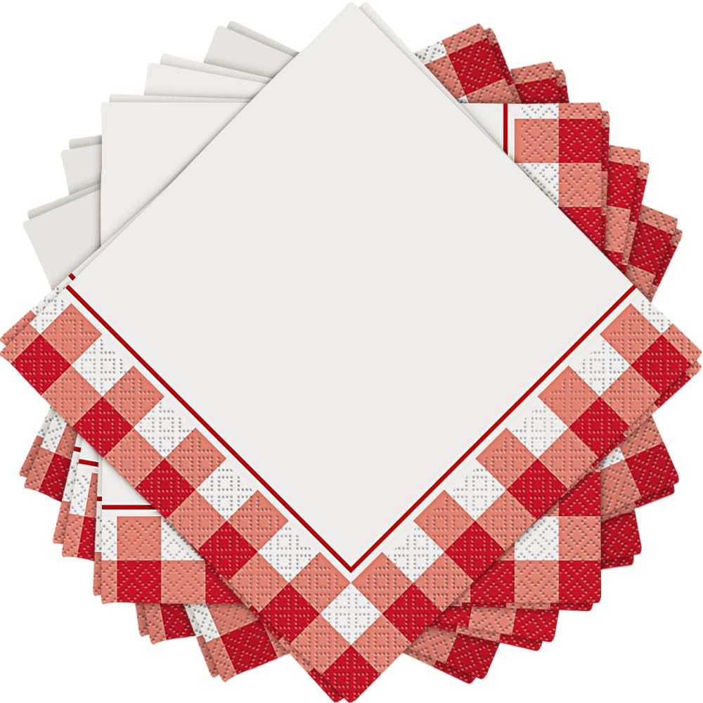 Unique Disposable Napkin, 16.8 x 16.8 x 16.8 cm, Red