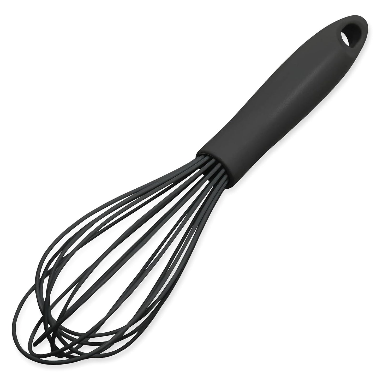 Chef Craft Premium Silicone Wire Cooking Whisk, 10.5 inch, Black