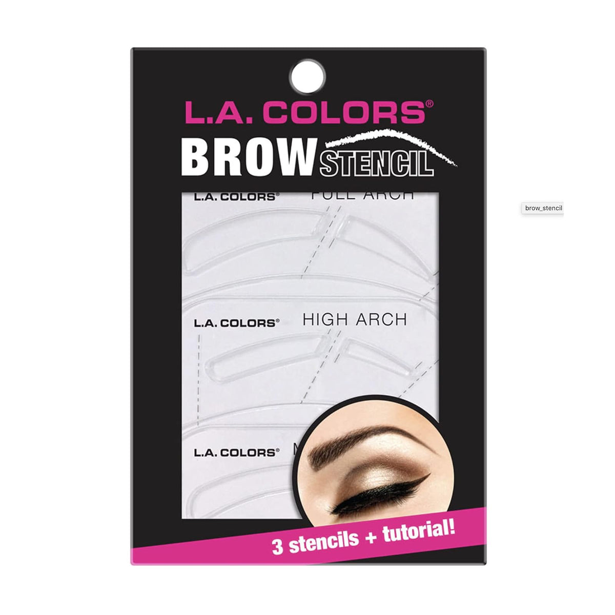 L.A. COLORS Template Stencil, 3 Stencils"