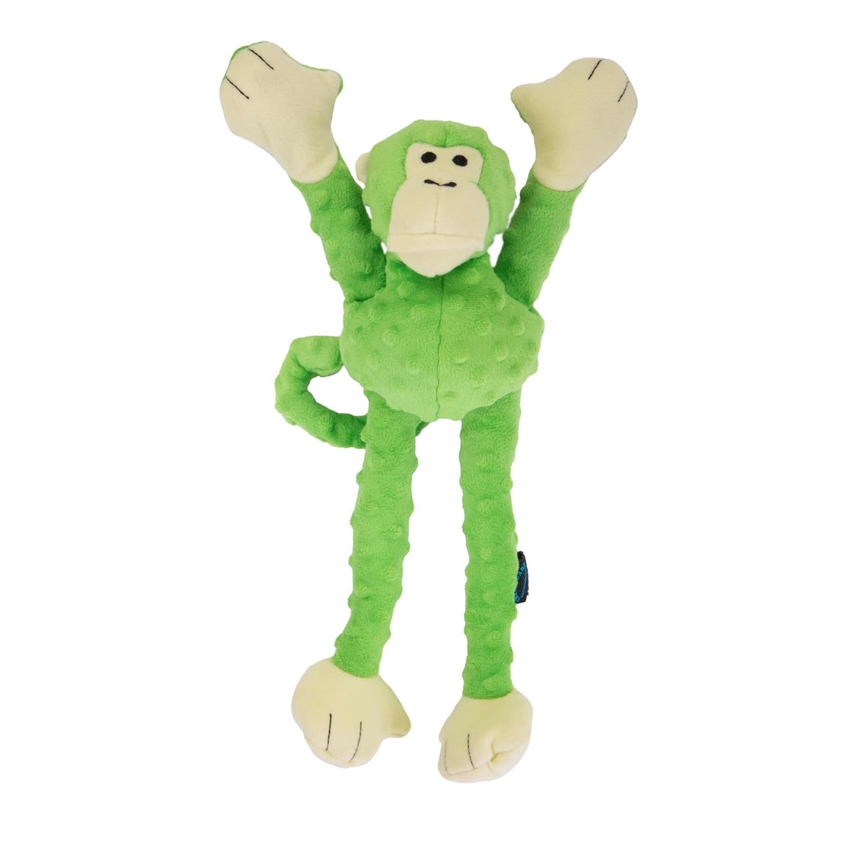 goDog Pet Toy, Large, Monkey (Green)