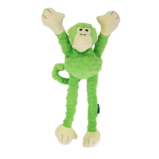 goDog Pet Toy, Large, Monkey (Green)