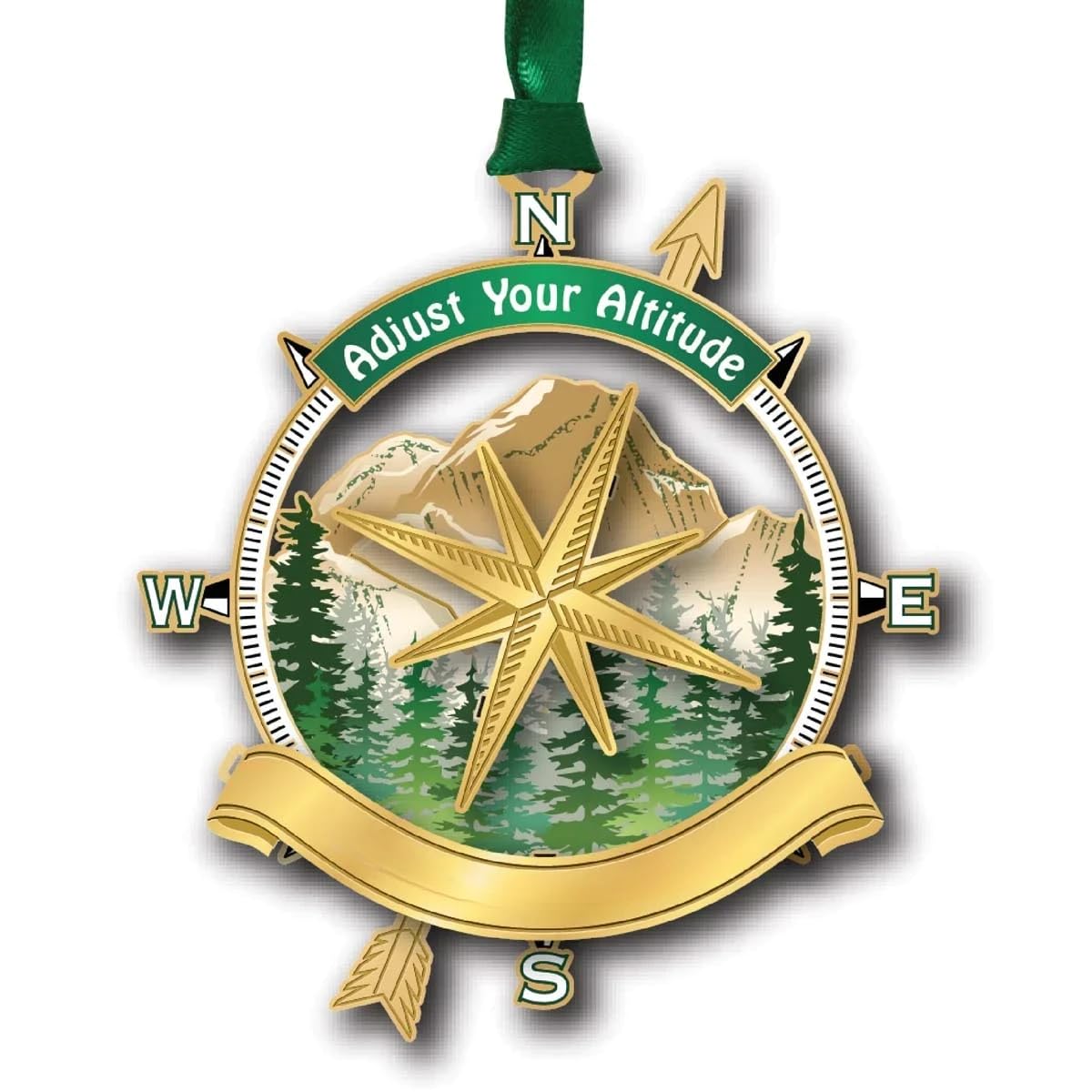 Beacon Design Adjust Your Altitude Namedrop Ornament, 3.1-Inch, Multicolor