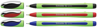 Rediform Schneider Xpress Fineliner 0.8mm Porous Point Pen, Black/Red/Blue, Pack of 3 Pens (190093)