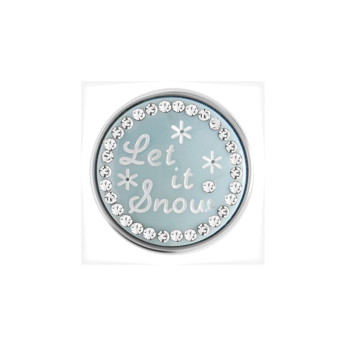 Ginger Snaps Charm, 20 Millimeter, Silver