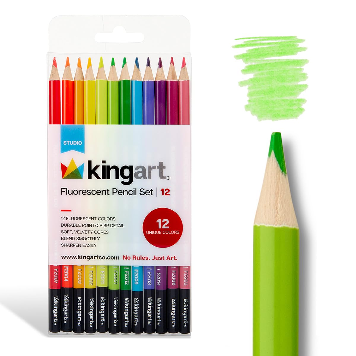 KINGART Writing Instrument, 12 Count (Pack of 1), Neon