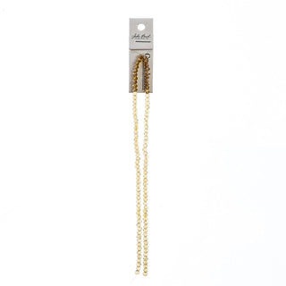 John Bead Craft Bead, 3mm x 4mm, Transparent Topaz AB