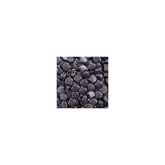 John Bead Craft Bead, 7.5mm, Metallic Suede Dark Purple