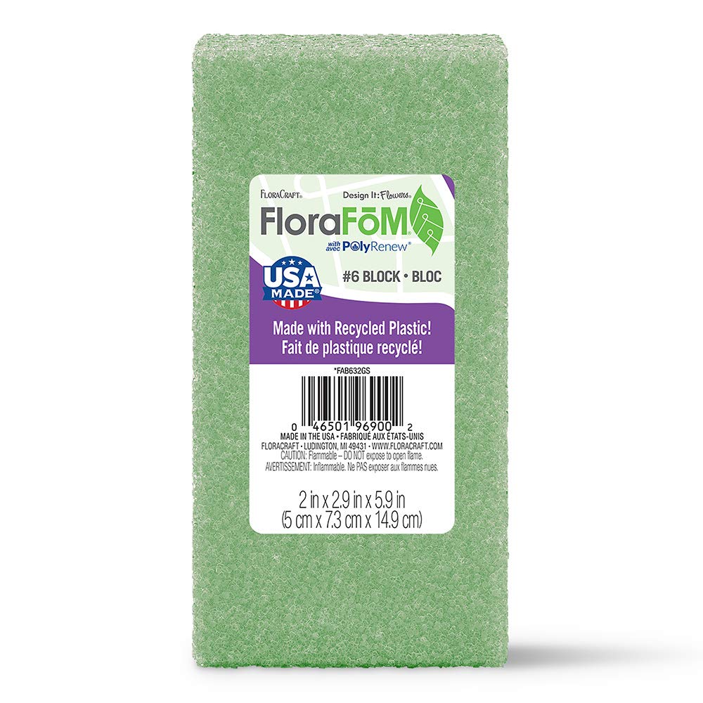 FloraCraft Artificial Plant, 2" x 2.9" x 5.9", Green