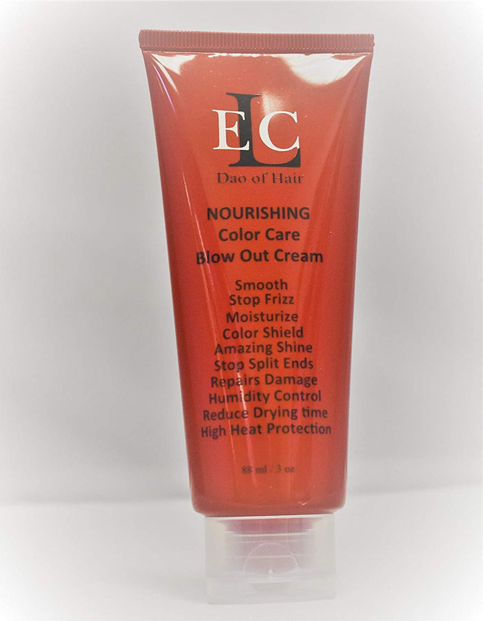 ELC Dao of Hair RD Nourishing Color Care Blow Out Cream 3 oz - Smooths, Blocks Humidity & Frizz. Heat & Moisturizes, Strengthens. Prevent Split Ends, Brilliant Shine. Reduces Drying time. Med to Coarse Hair.