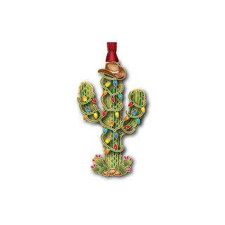 Beacon Design Hanging Ornament, 3.4" x 1.9", Gold,red