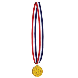 Beistle Outdoor Recreation Product, 30" w/2" Medal, Gold