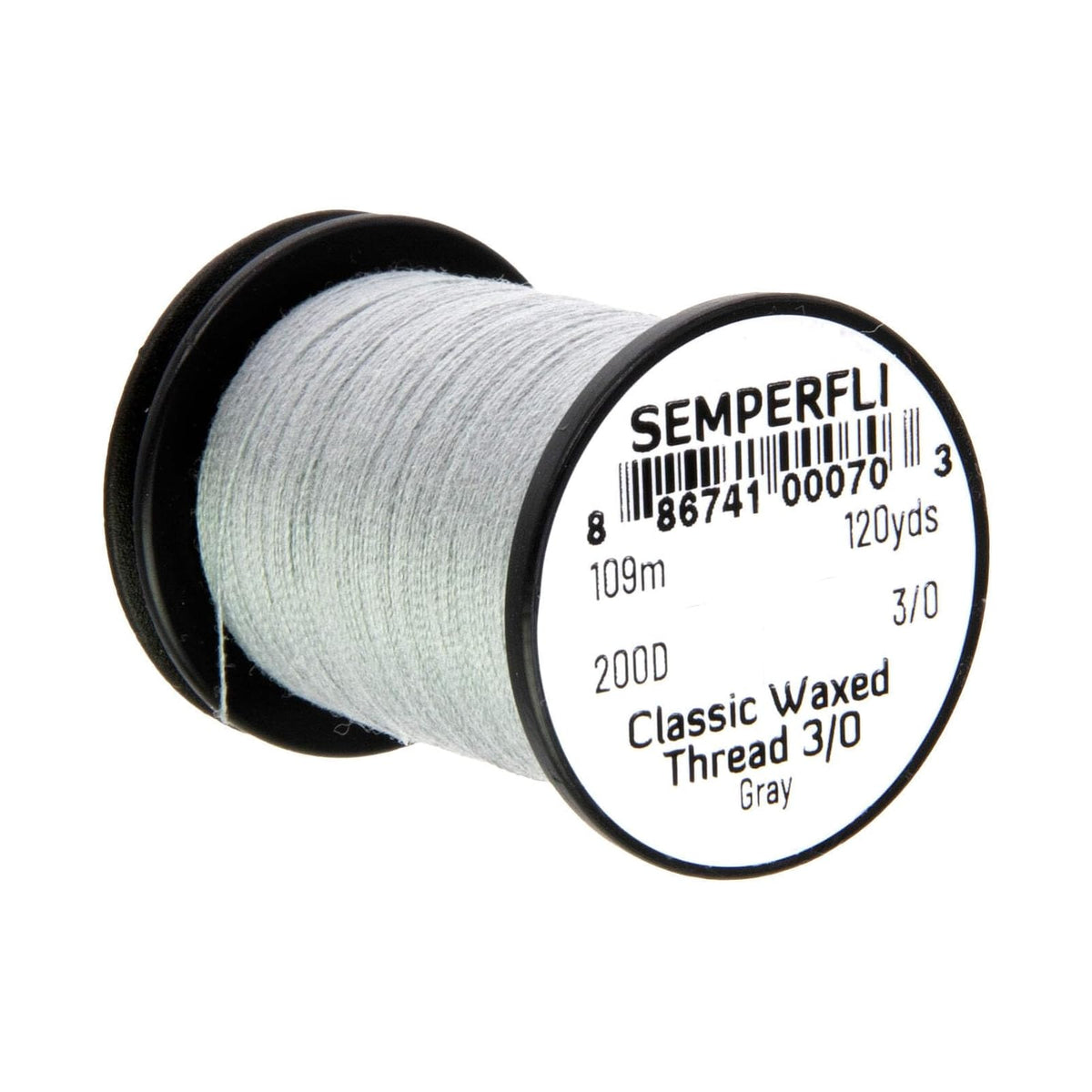 Semperfli Thread Cord, 3/0, Gray