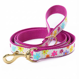 Up Country, Dog Lead Spring Fever Pattern Leash with D-Ring, 5 Foot (5 Foot 5/8" Narrow)