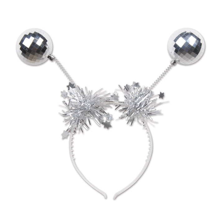 Beistle Disco Ball Head Bopper | Silver | 1 Pc.