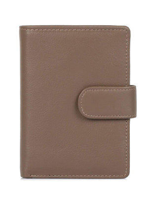 Karla Hanson Women's RFID Blocking Leather Wallet Medium (Taupe)