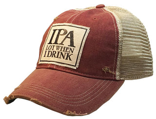VINTAGE LIFE Hat, Ipa Lot (Dark Red), Baseball