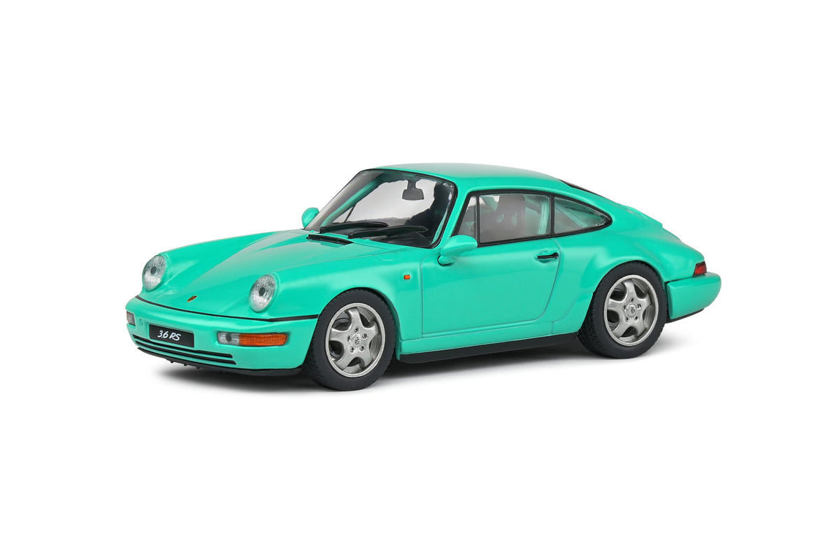 Solido 1:43 Scale Diecast Porsche 964 RS Clubsport Green 1994 Model S4312903