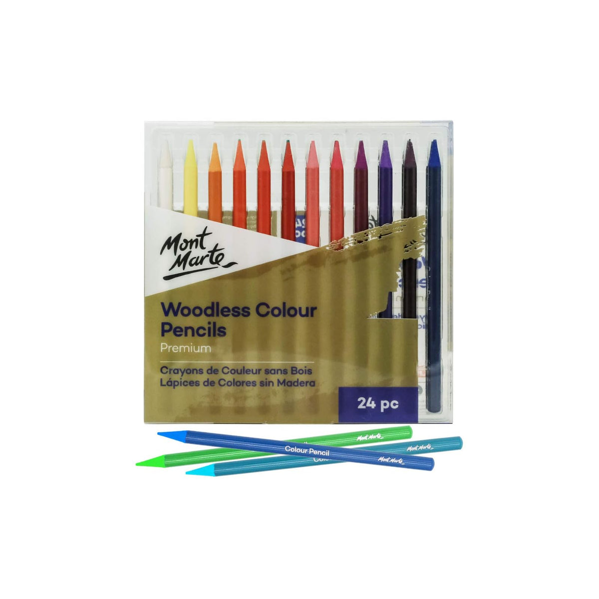 Mont Marte Writing Instrument, 1 Count (Pack of 24), Titanium White