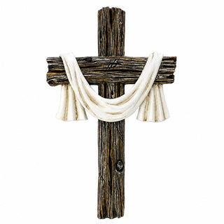 Comfy Hour 13 Inch Cross for Wall, Rustic Wall Cross Decor