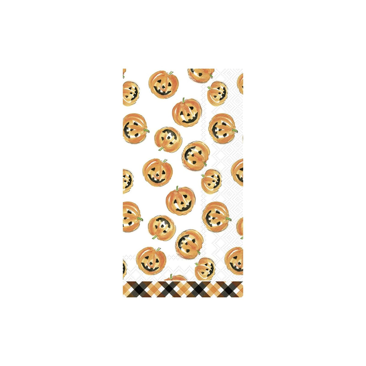 ihr SINCE 1977 Disposable Napkin, 8.5" x 4.5", Pumpkin Faces