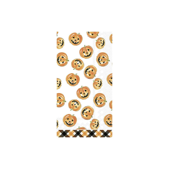 ihr SINCE 1977 Disposable Napkin, 8.5" x 4.5", Pumpkin Faces