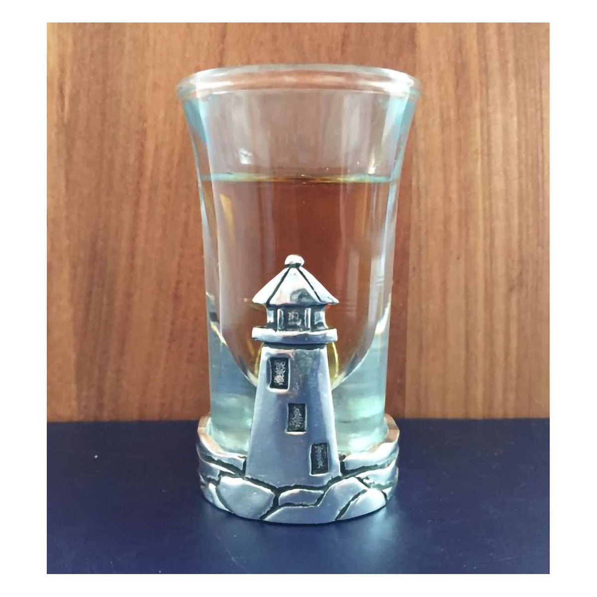 Basic Spirit Sailboat Pewter Shot Glass for Ocean Sea Beach Lover Home Bar, Stocking Stuffer, Party Favor or Gift