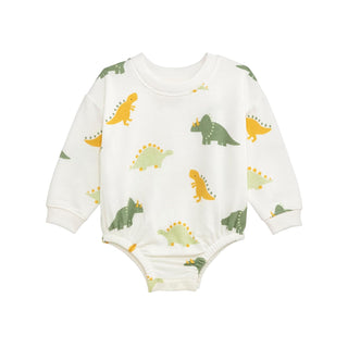 Mud Pie Sweatshirt, Green, Kids Dino Sweatshirt Bubble