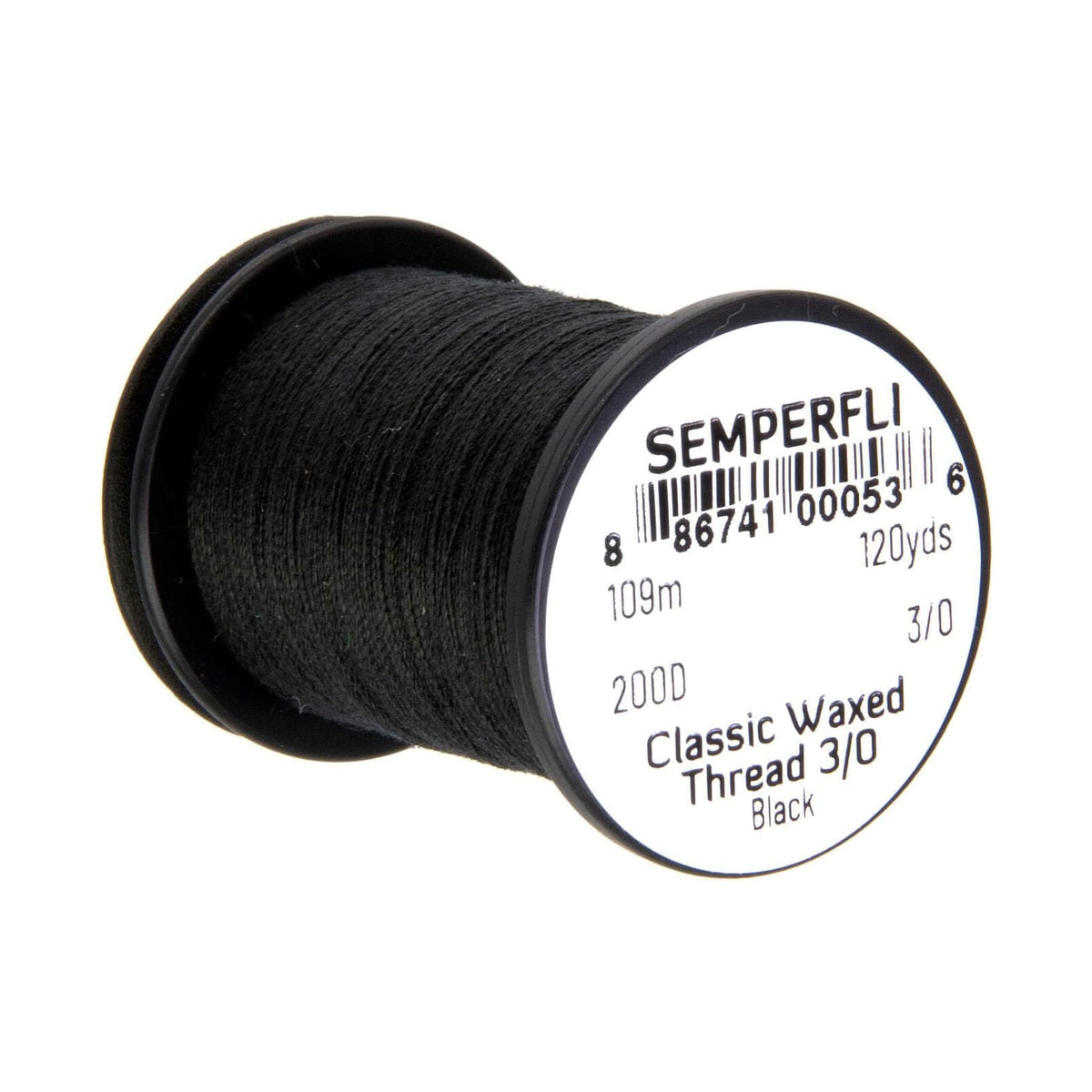 Semperfli Thread Cord, 3/0, Black