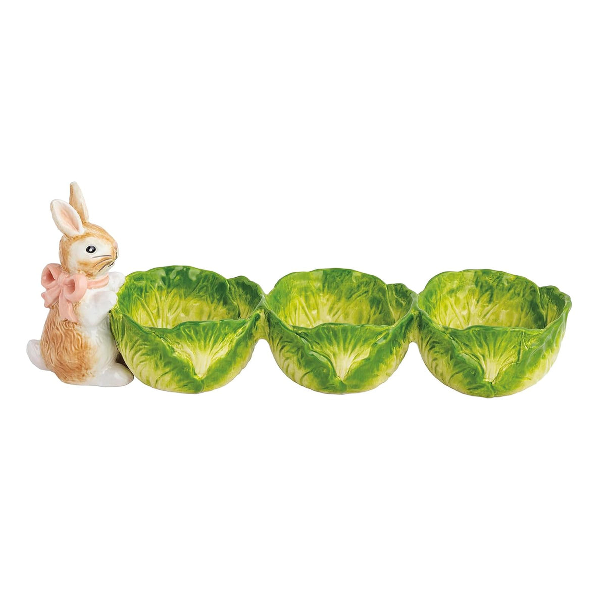 Mud Pie Dishware Plate, 5 1/4" x 12 3/4", Green