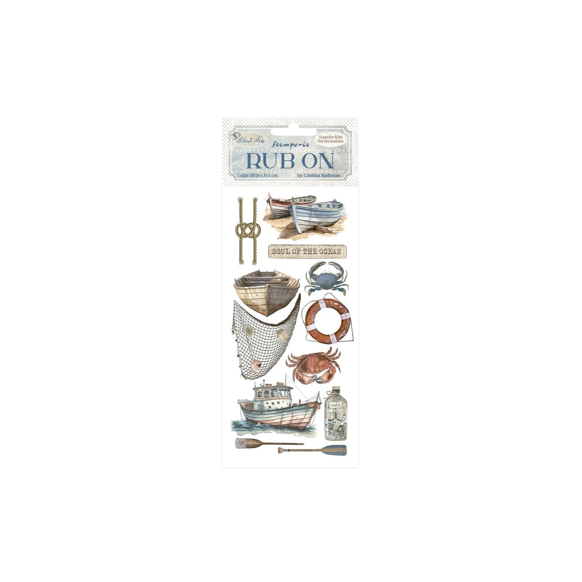 Stamperia Sticker Decal, 10,16 x 21,6 x 0,1 cm, Assorted