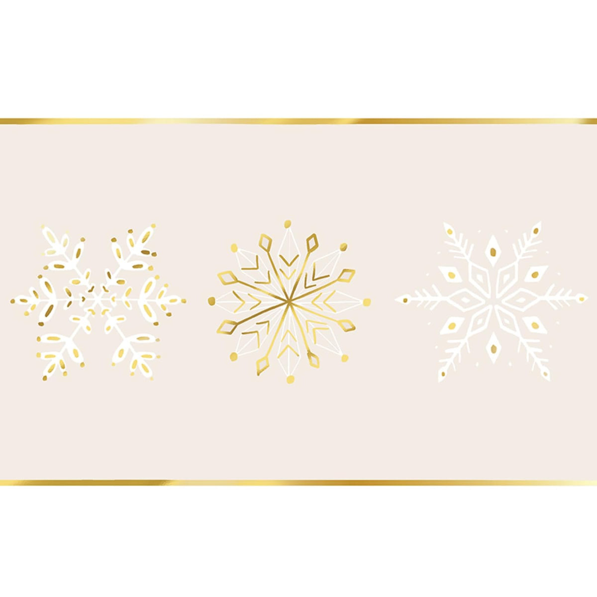 Santa Barbara Design Studio Table Runner, 25' L x 18" W, Snowflakes
