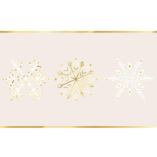 Santa Barbara Design Studio Table Runner, 25' L x 18" W, Snowflakes