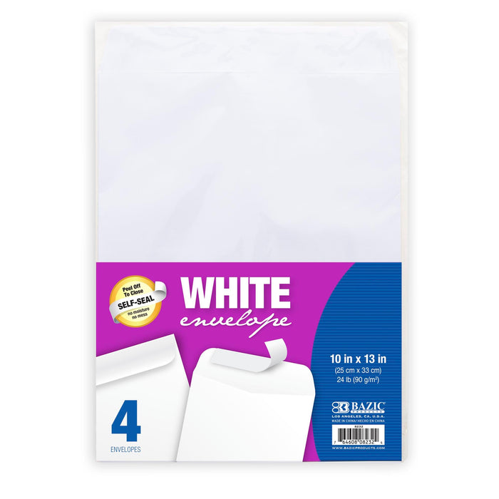 BAZIC PRODUCTS Envelope, 10 x 13 in, 10" x 13" (4-count)