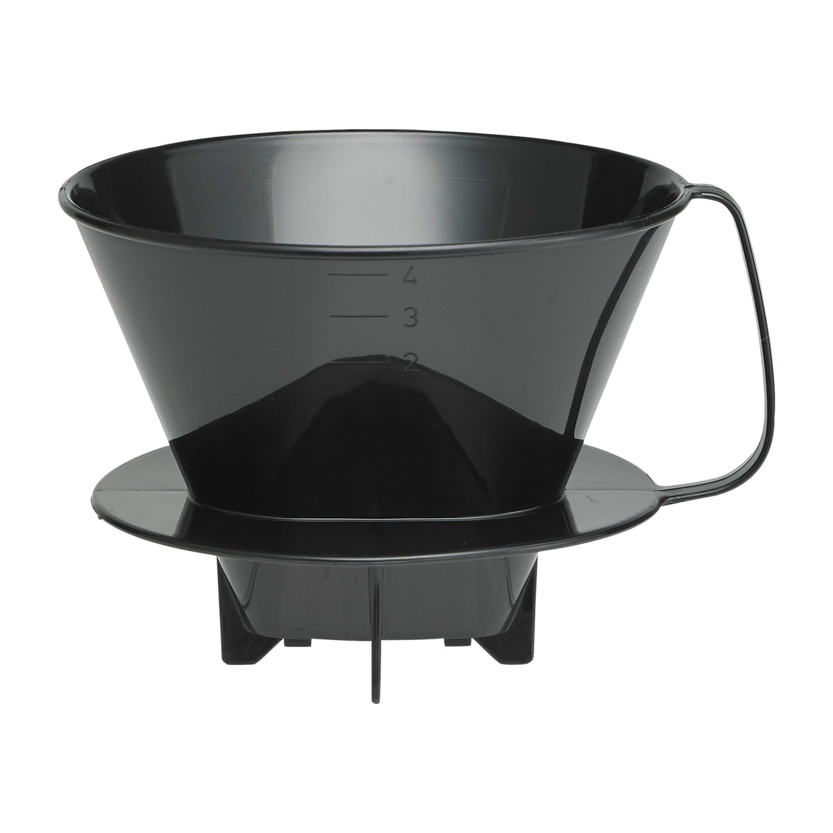 Fino Coffee Filter, Number 4-Size, Black