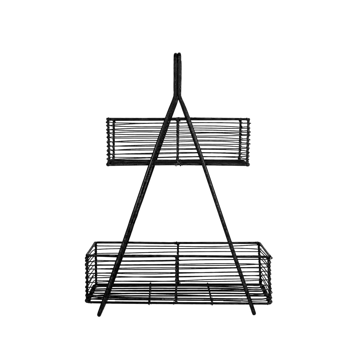Foreside Home and Garden Basket, 11.5 x 5 x 16.25"H, Black