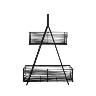 Foreside Home and Garden Basket, 11.5 x 5 x 16.25"H, Black