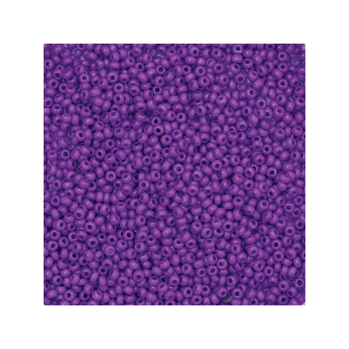 John Bead Craft Bead, 10/0, Opaque Dyed Violet