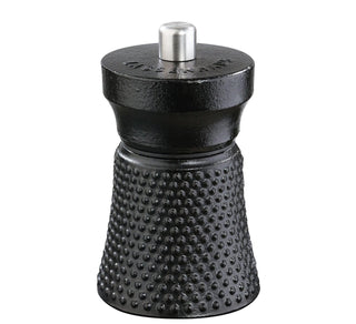 Zassenhaus Worker Pepper Mill, Cast Iron Grinder Made of High-Performance Ceramic, Grinding Level Infinitely Adjustable, Also for Salt, Dried Herbs and More, Height: 10.0 cm, Diameter 6.0 cm