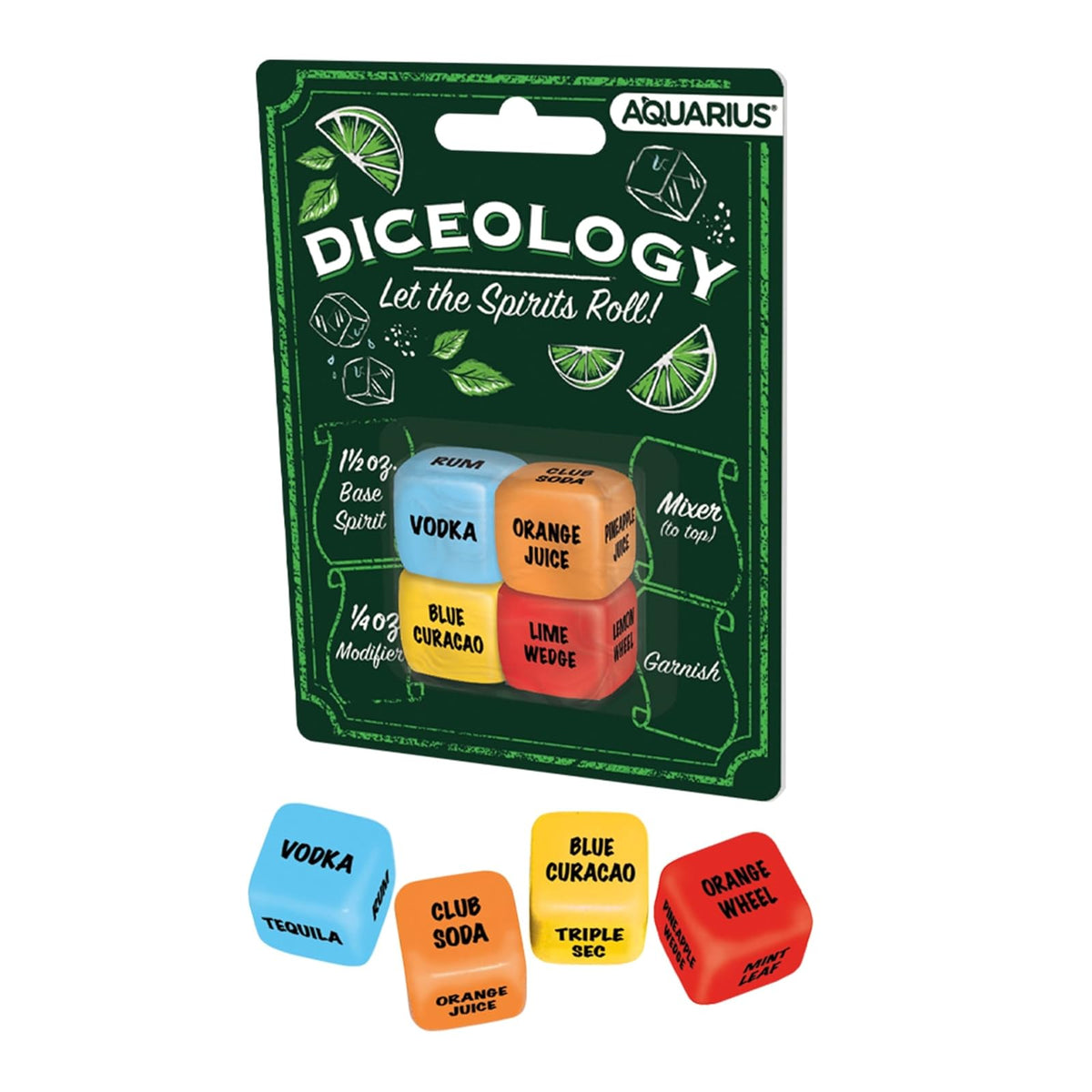 AQUARIUS Game Dice, One Size, Multi-color