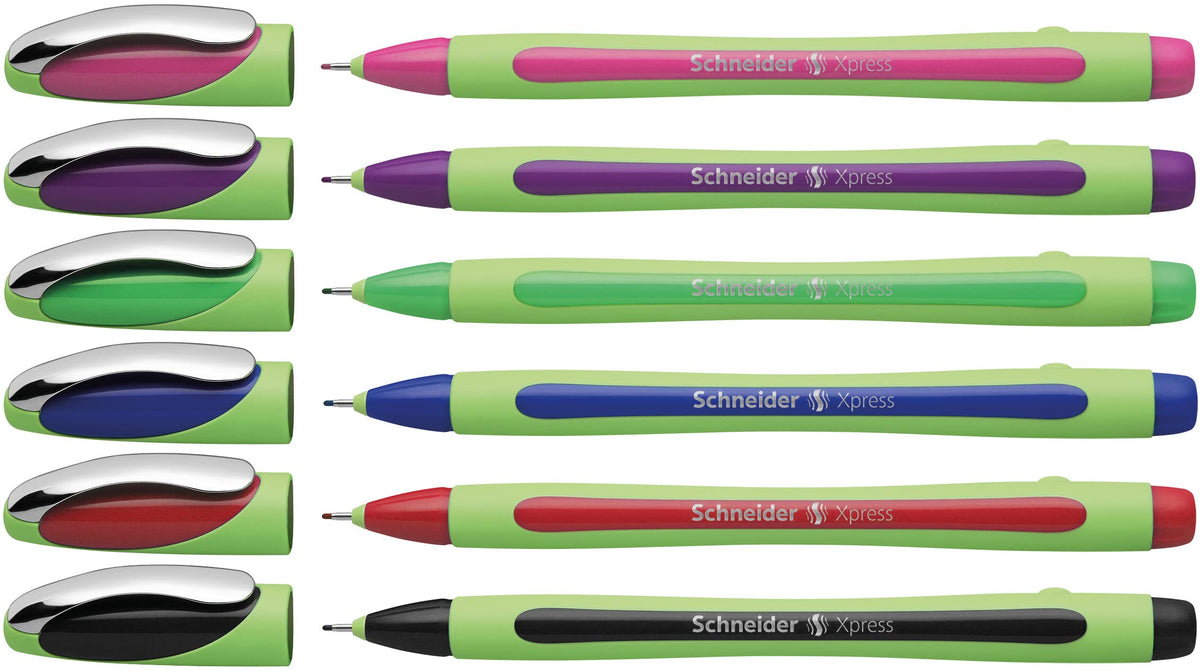 Schneider Marking Pen, Assorted, 6 pack, Pocket