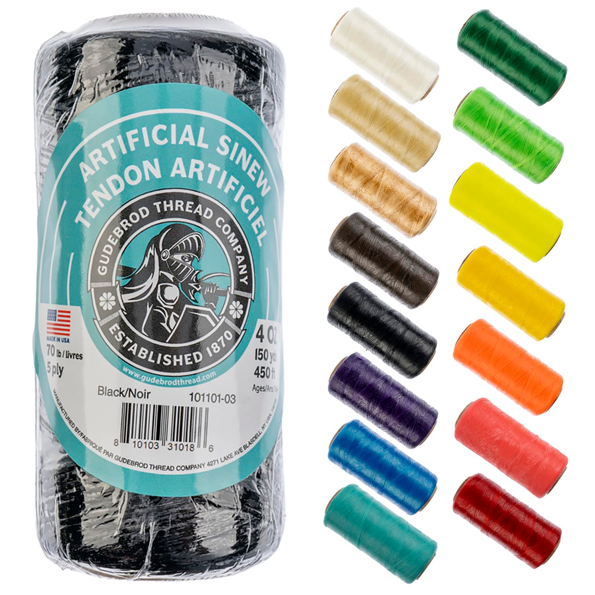 Gudebrod Yarn, 450ft, Black