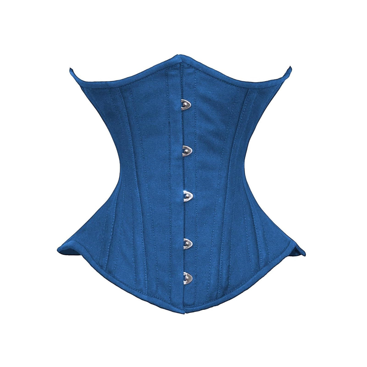 luvsecretlingerie Corset, X-Large, Blue Cotton (Normal Torso-fit Well for 12.2"/