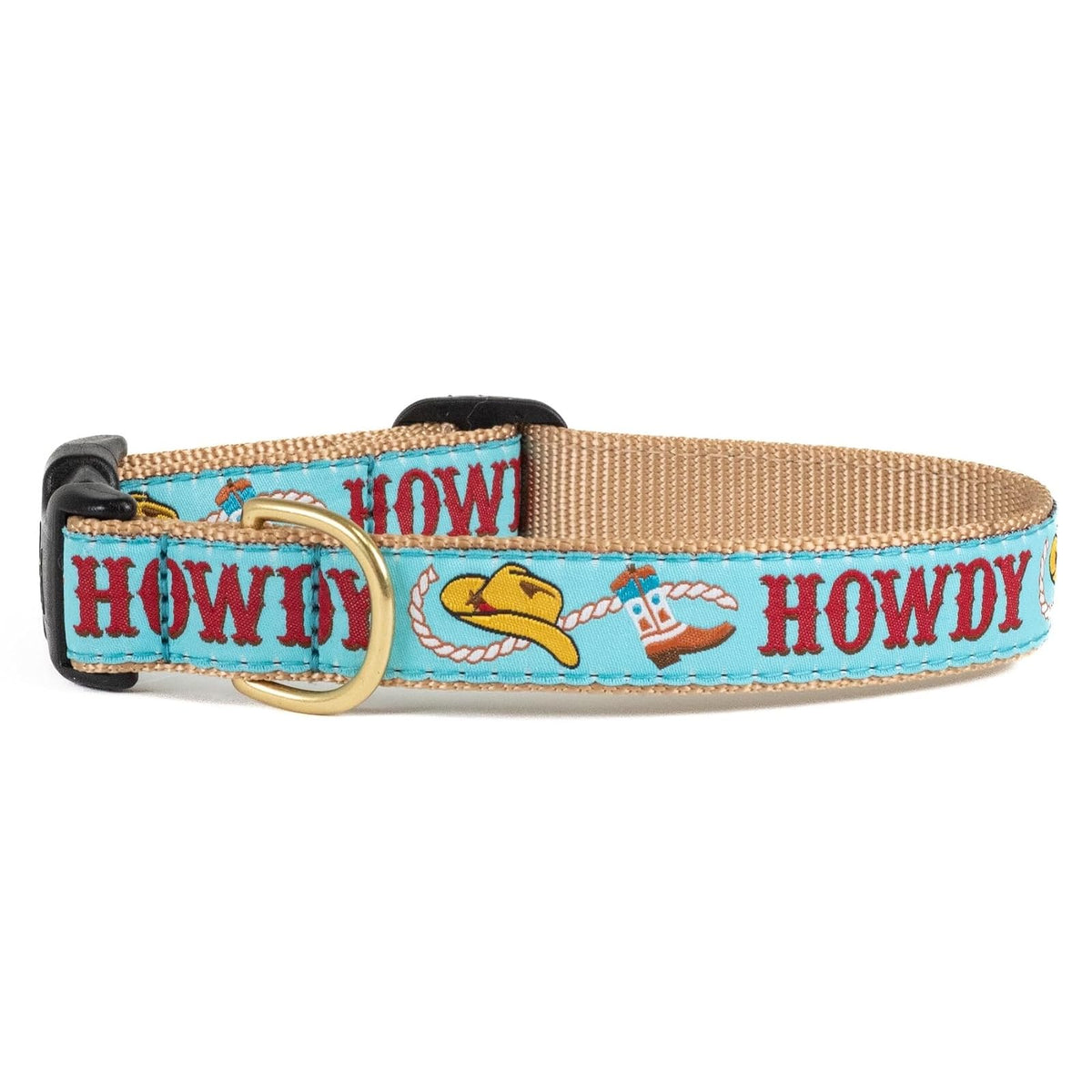 Up Country Animal Collar, Small (9"-15") 1" width, Blue