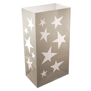 Lumabase Lamp, One Size, Silver Stars