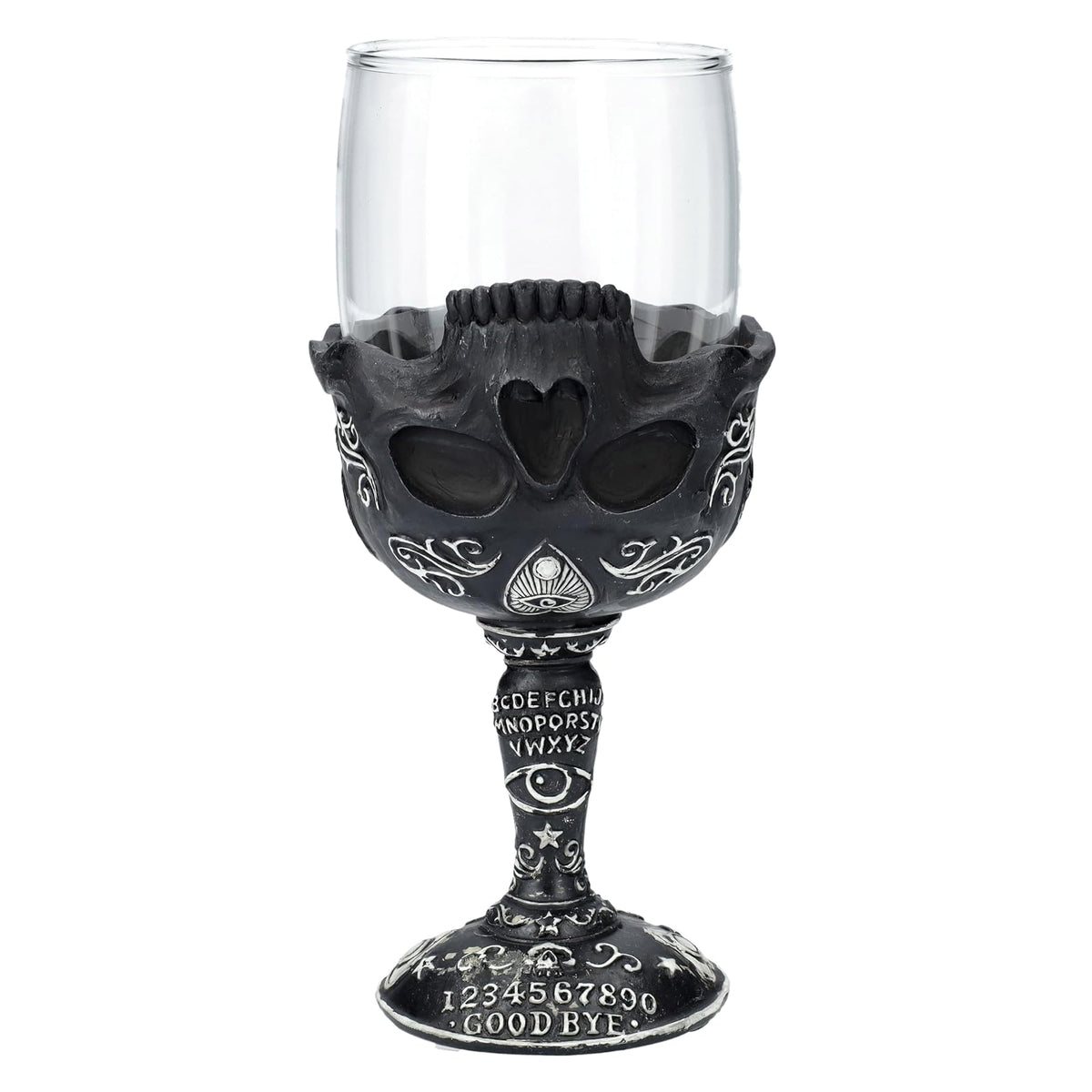 Pacific Giftware Drinking Cup, 8.5 Ounces, Clear/Black