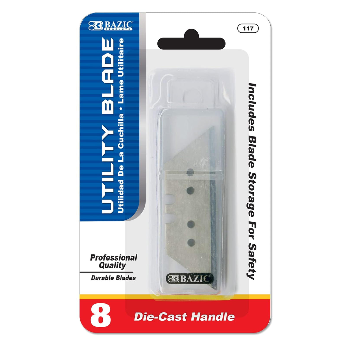 BAZIC Utility Knife Replacement Blade (8/Pack)