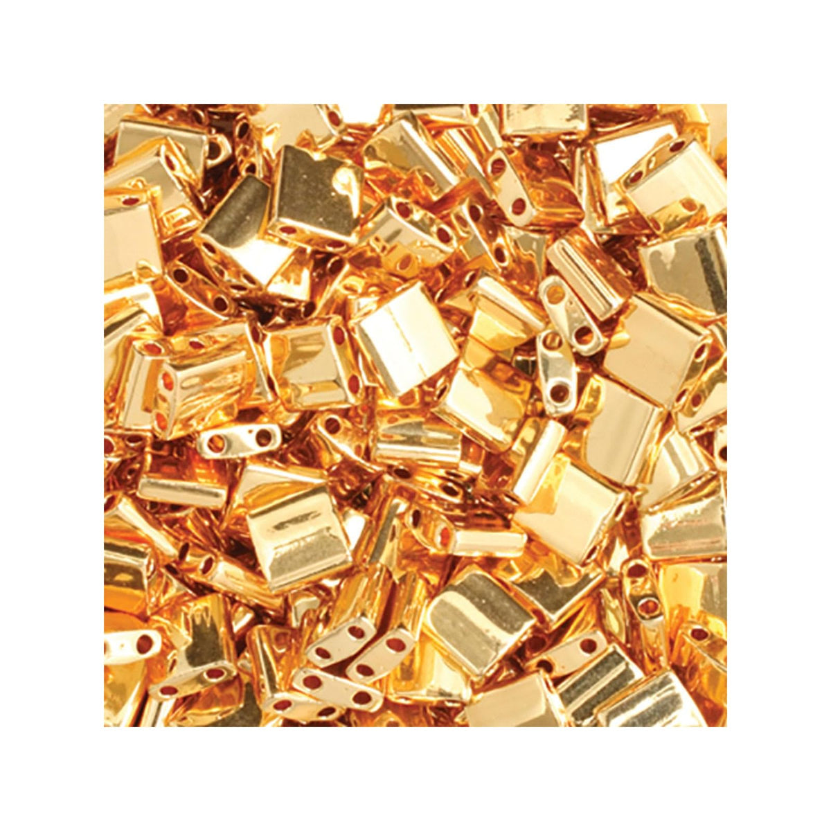 John Bead Craft Bead, 5 mm x 5 mm, Gold Opaque