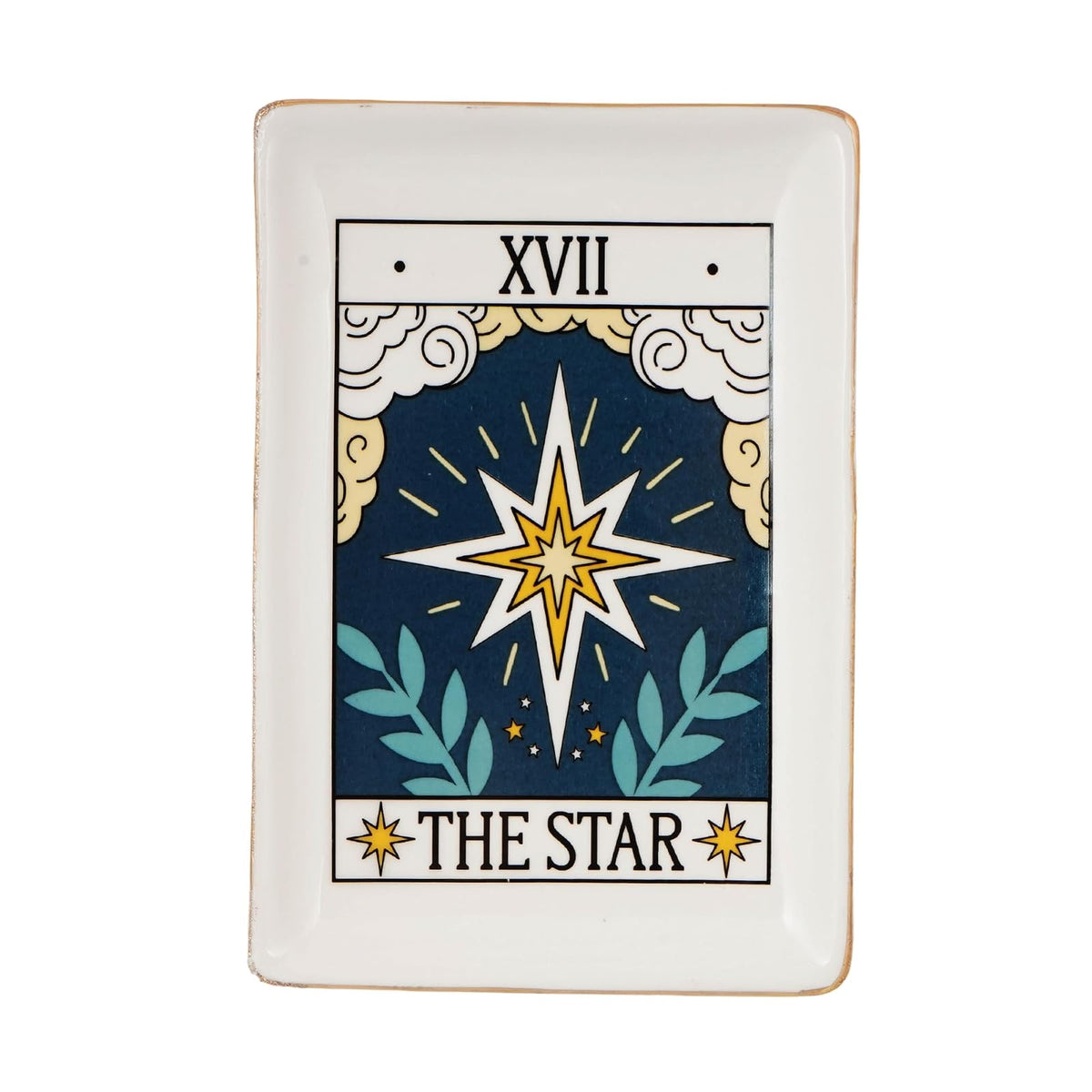 Fantasy Gifts Tray, 4.5" x 1" x 6.5", White
