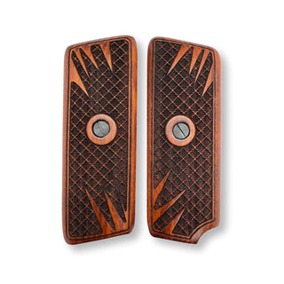 Zib Grips Gun Grip, TT M57 / Tokarev, Basketweave Pattern / Soft Cherry